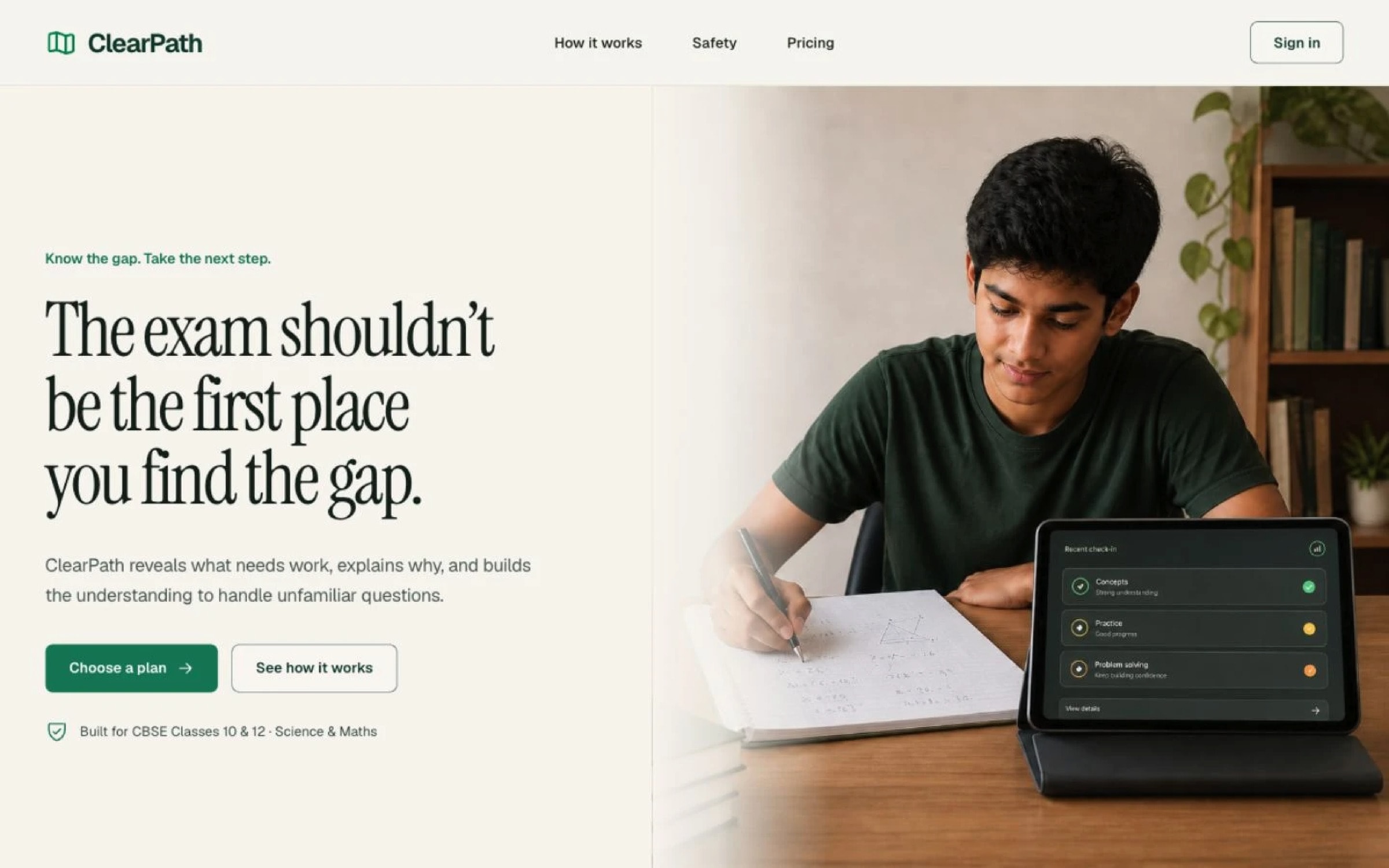 ClearPath: A calm companion for CBSE Class 10 board exam preparation